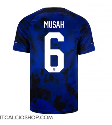 stati Uniti Yunus Musah #6 Seconda Maglia Mondiali 2022 Manica Corta